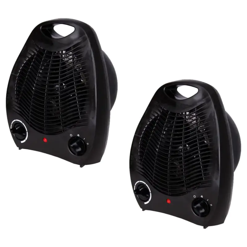 Fan Heater 2kw Black