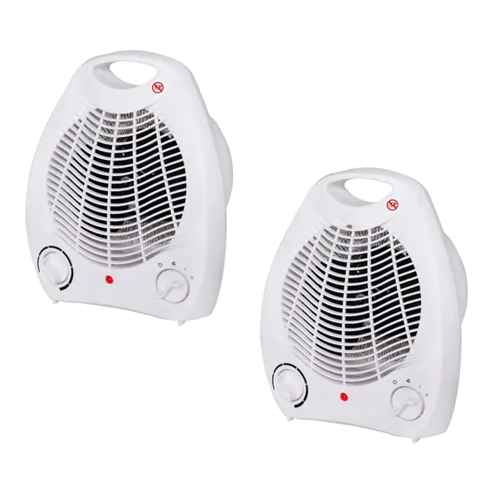 Kleine ventilatorverwarming 2 pc's